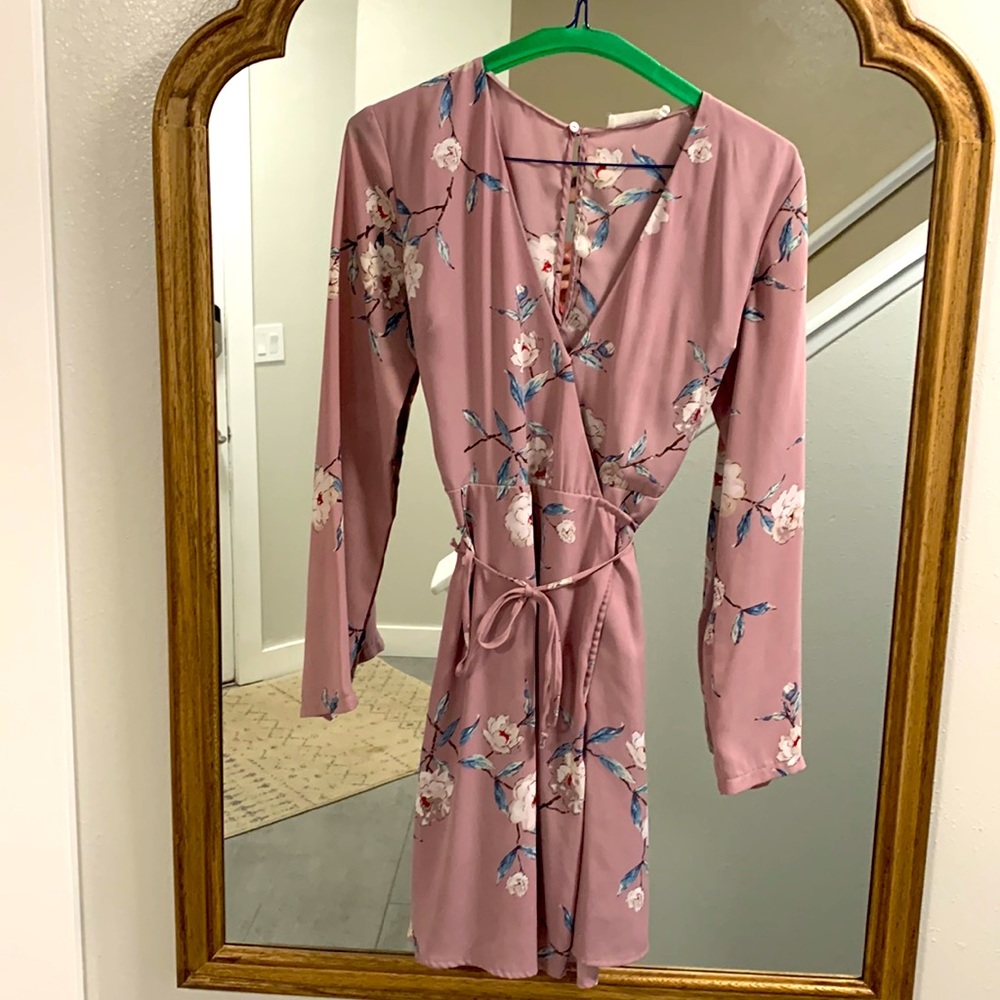 Gorgeous purple wrap dress.  Size XS